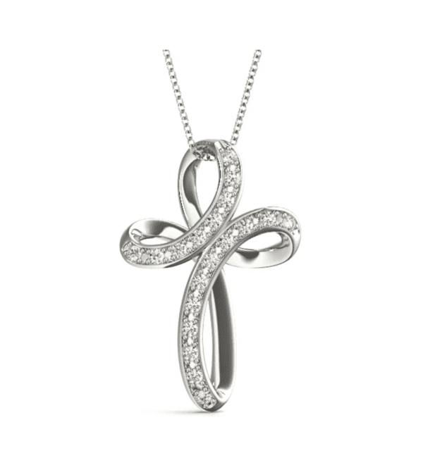 Dancing Cross Diamond Pendant - Image 3